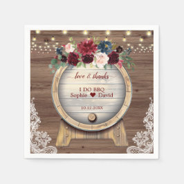 Guardanapo De Papel Vinho Floral Queda Casamento Vinear De Barrel Vinh