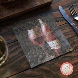 Guardanapo De Papel Vinho tinto