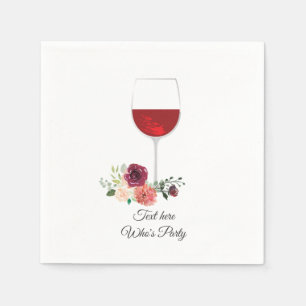 Guardanapo De Papel vinho tinto, aniversário adulto, casamento, guard