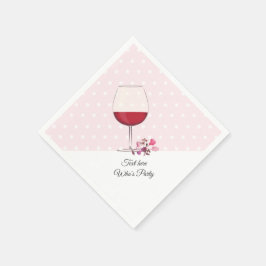 Guardanapo De Papel vinho tinto, aniversário de adulto, casamento, flo