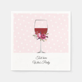 Guardanapo De Papel vinho tinto, aniversário de adulto, casamento, flo