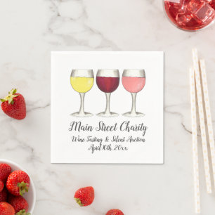 Guardanapo De Papel Vinhos brancos de Rosé Vermelho Vidros Vidros Vinh