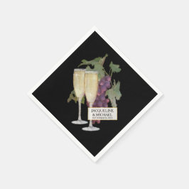 Guardanapo De Papel Vinhos de Champanhe Decoração de Recepção Bridal