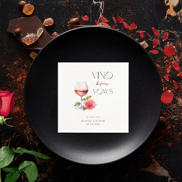 Guardanapo De Papel Vino Antes do Vows Tema do Vinho Rosa
