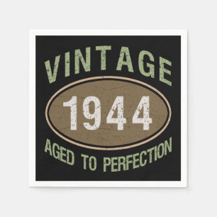 Guardanapo De Papel Vintage 1944 80 Birthday