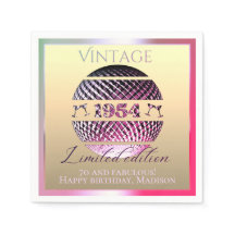 Vintage 1954 - 70 cor-de-rosa