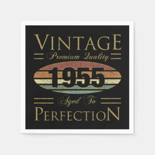 Guardanapo De Papel Vintage 1955 - Aniversário do 70