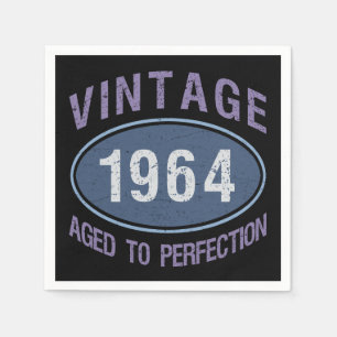Guardanapo De Papel Vintage 1964 60th Birthday