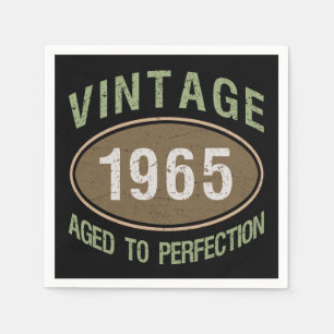 Guardanapo De Papel Vintage 1965 60th Birthday