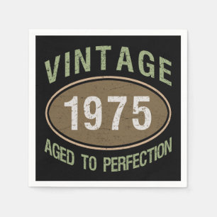 Guardanapo De Papel Vintage 1975 50th Birthday
