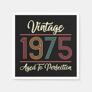 Guardanapo De Papel Vintage 1975 50th Birthday