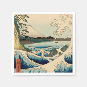 Guardanapo De Papel Vintage Art Sea of Satta Hiroshige