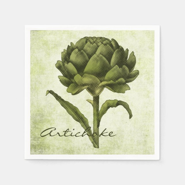 Guardanapo De Papel Vintage Artichoke (Frente)