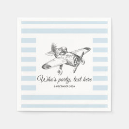 Guardanapo De Papel vintage, avião, avião Cocktail Paper Napkins