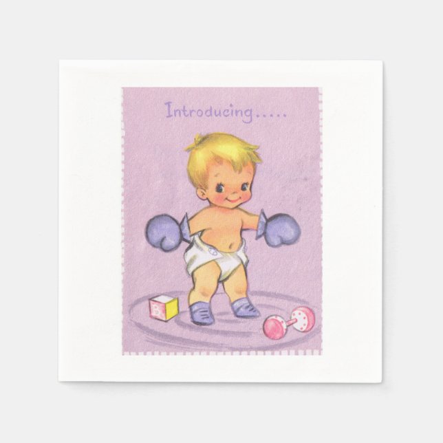 Guardanapo De Papel Vintage Baby Boy (Frente)