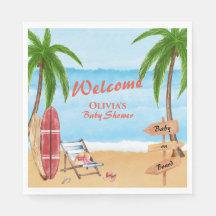 Vintage Baby On Conselho Surfing Chá de fraldas We