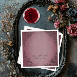 Guardanapo De Papel Vintage Bat Até O Casamento Da Morte