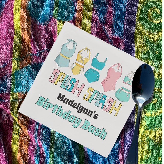 Guardanapo De Papel Vintage Bathing Suits Swimfatos Piscina (Criador carregado)