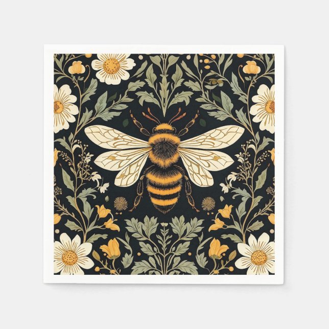 Guardanapo De Papel Vintage Bee Garden (Frente)