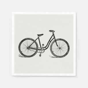 Guardanapo De Papel Vintage Bicycle Illustration Art
