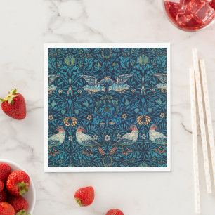 Guardanapo De Papel Vintage bird William Morris floral art