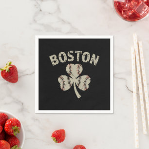 Guardanapo De Papel Vintage Boston Dia de São Patrício irlandês Shamro