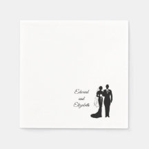 Vintage Bride e Groom Silhouette