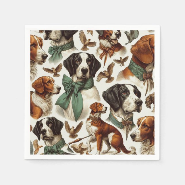 Guardanapo De Papel Vintage Brittany Seamless (Frente)
