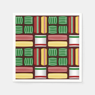 Guardanapo De Papel Vintage Candies Cocktail de Natal Napkins