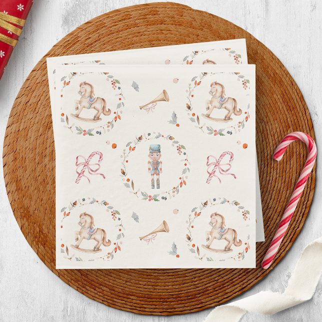 Guardanapo De Papel Vintage Christmas Napkin with Soldier (Criador carregado)