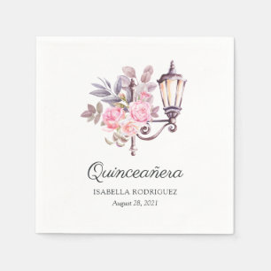 Guardanapo De Papel Vintage cor-de-rosa Rosa aquañera parisiense