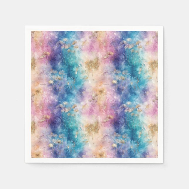 Guardanapo De Papel Vintage Dandelion Abstract Pattern (2) (Frente)