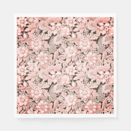 Guardanapo De Papel Vintage de Cor-de-rosa de Casamento