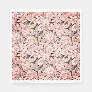 Guardanapo De Papel Vintage de Cor-de-rosa de Casamento