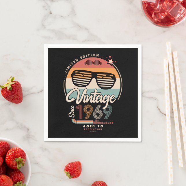 Guardanapo De Papel Vintage desde 1969 (Insitu)