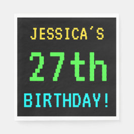 Guardanapo De Papel Vintage divertido/Retro Jogo de Vídeo Olhe 27º ani