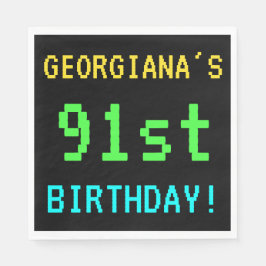 Guardanapo De Papel Vintage divertido/Retro Jogo de Vídeo Olhe 91ruas