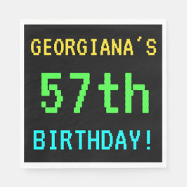 Guardanapo De Papel Vintage divertido/Retro Jogo de Vídeo Olhe para o