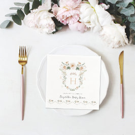 Guardanapo De Papel Vintage Elegante | Chás de Bebê Princesinha