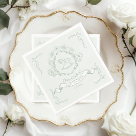 Guardanapo De Papel Vintage floral Chinoiserie Toile Cavalo Rocking