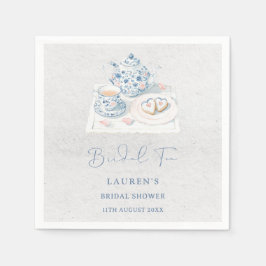 Guardanapo De Papel Vintage French Toile Chinoiserie Bridal Tea Shower