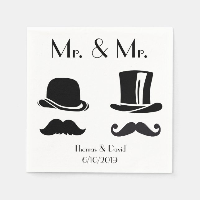 Guardanapo De Papel Vintage Gay Wedkins (Frente)