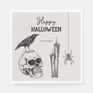Guardanapo De Papel Vintage Halloween Party - Festa de fantasia