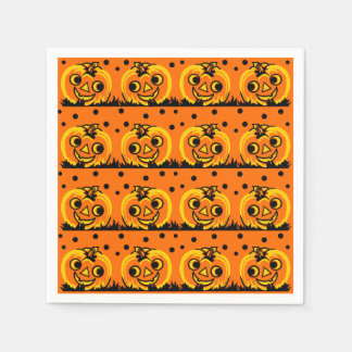 Guardanapo De Papel Vintage Halloween Party Napkin and Pumpkins