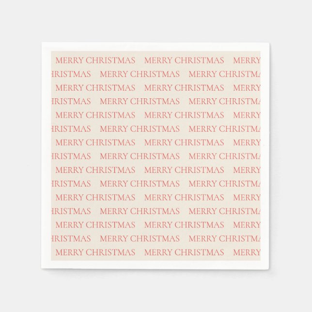 Guardanapo De Papel Vintage Holiday Felry Natal (Frente)