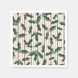 Guardanapo De Papel Vintage Holly Holiday