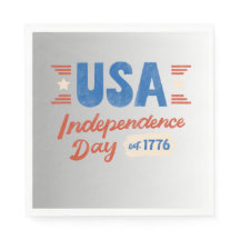 Vintage Independent Day Napkin