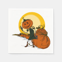 Vintage Jackolanterna Halloween Napkins