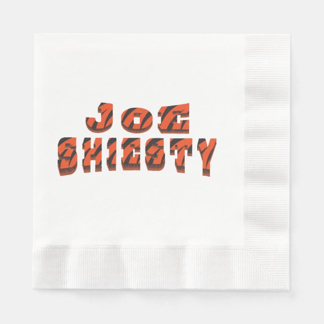 Guardanapo De Papel Vintage Joe Shiesty - Cincinnati Football (Frente)