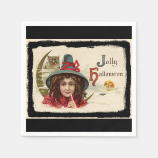 Guardanapo De Papel Vintage Jolly Halloween Witch
